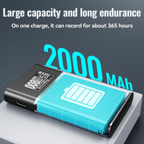 Q86 0.77-inch Screen Ultra-long Standby Smart Digital Voice Recorder, 4GB, 8GB, 16GB, 32GB, 64GB