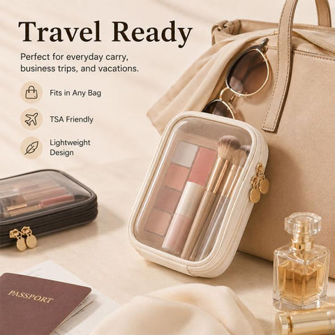 Portable High-Transparency Makeup Bag Mini Storage Bag, 15 x 12 x 4cm