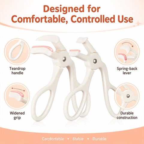 2pcs/Pack Portable Eyelash Curler, Wide Angle and Precision Combo Set