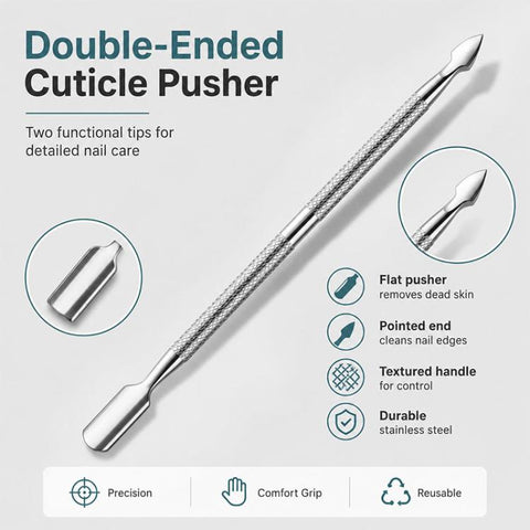 4pcs/Pack Cuticle Nipper, Cuticle Trimmer, Cuticle Pusher, Nail File Stainless Steel Manicure Tool Set