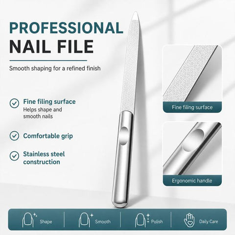 4pcs/Pack Cuticle Nipper, Cuticle Trimmer, Cuticle Pusher, Nail File Stainless Steel Manicure Tool Set