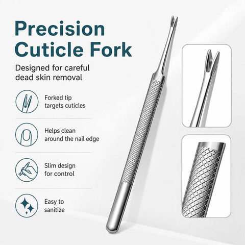 4pcs/Pack Cuticle Nipper, Cuticle Trimmer, Cuticle Pusher, Nail File Stainless Steel Manicure Tool Set