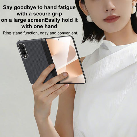 SULADA Kevlar Grid Patterned Skin Feel Magnetic Phone Case, For Galaxy Z Fold8 5G, For Galaxy Z Fold8 Ultra 5G, For Galaxy Z Fold7 5G