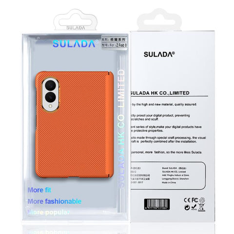 SULADA Kevlar Grid Patterned Skin Feel Magnetic Phone Case, For Galaxy Z Fold8 5G, For Galaxy Z Fold8 Ultra 5G, For Galaxy Z Fold7 5G