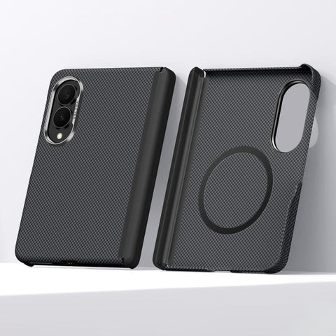 SULADA Kevlar Grid Patterned Skin Feel Magnetic Phone Case, For Galaxy Z Fold8 5G, For Galaxy Z Fold8 Ultra 5G, For Galaxy Z Fold7 5G