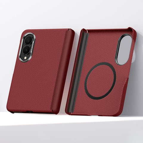 SULADA Kevlar Grid Patterned Skin Feel Magnetic Phone Case, For Galaxy Z Fold8 5G, For Galaxy Z Fold8 Ultra 5G, For Galaxy Z Fold7 5G