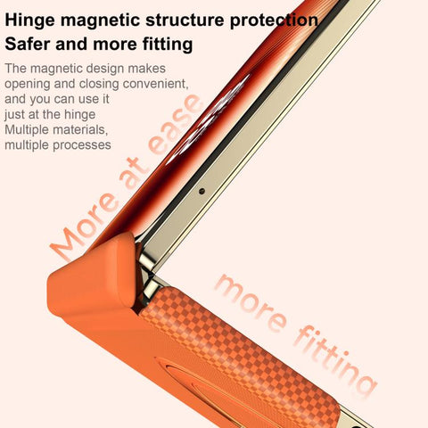 SULADA Kevlar Grid Patterned Skin Feel Rotation Magnetic Holder Phone Case, For Galaxy Z Fold8 5G, For Galaxy Z Fold8 Ultra 5G, For Galaxy Z Fold7 5G