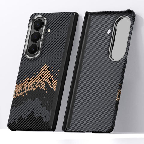 SULADA Kevlar Pixel Grid Texture Skin Feel Phone Case, For Galaxy Z Fold8 5G, For Galaxy Z Fold8 Ultra 5G, For Galaxy Z Fold7 5G