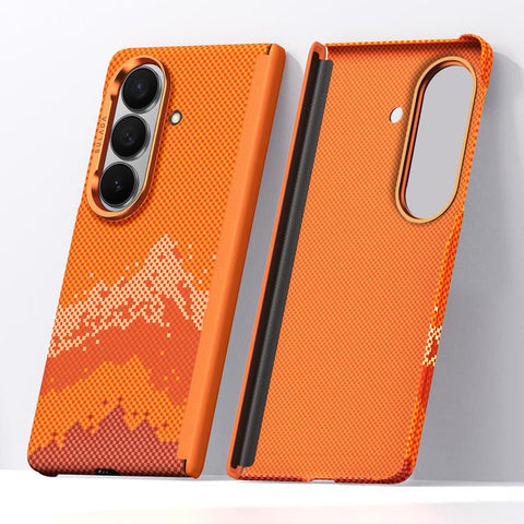 SULADA Kevlar Pixel Grid Texture Skin Feel Phone Case, For Galaxy Z Fold8 5G, For Galaxy Z Fold8 Ultra 5G, For Galaxy Z Fold7 5G