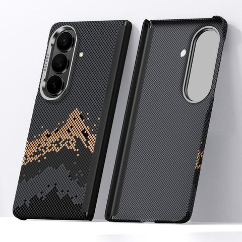 SULADA Kevlar Pixel Grid Texture Skin Feel Phone Case, For Galaxy Z Fold8 5G, For Galaxy Z Fold8 Ultra 5G, For Galaxy Z Fold7 5G