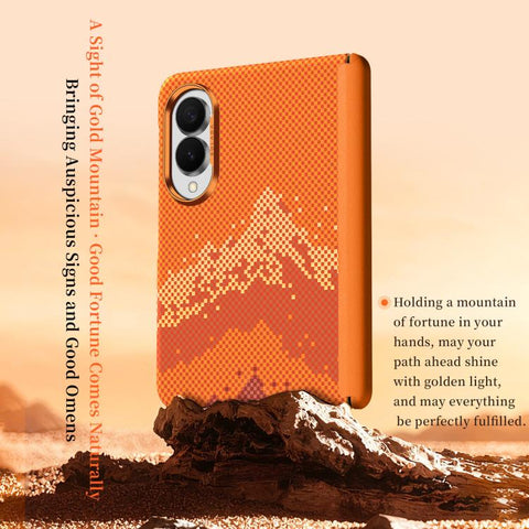 SULADA Kevlar Pixel Grid Texture Skin Feel Phone Case, For Galaxy Z Fold8 5G, For Galaxy Z Fold8 Ultra 5G, For Galaxy Z Fold7 5G