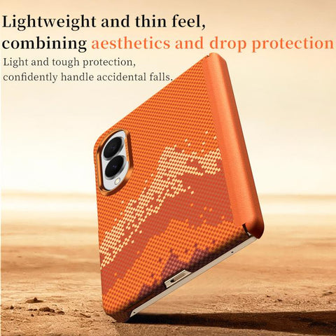 SULADA Kevlar Pixel Grid Texture Skin Feel Phone Case, For Galaxy Z Fold8 5G, For Galaxy Z Fold8 Ultra 5G, For Galaxy Z Fold7 5G