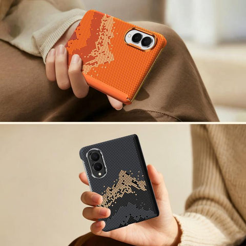 SULADA Kevlar Pixel Grid Texture Skin Feel Phone Case, For Galaxy Z Fold8 5G, For Galaxy Z Fold8 Ultra 5G, For Galaxy Z Fold7 5G