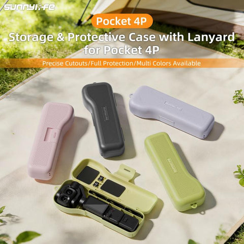 Sunnylife Gimbal Camera Protector with Lanyard Shock-proof Protective Cover Storage Box, For DJI Osmo Pocket 4P