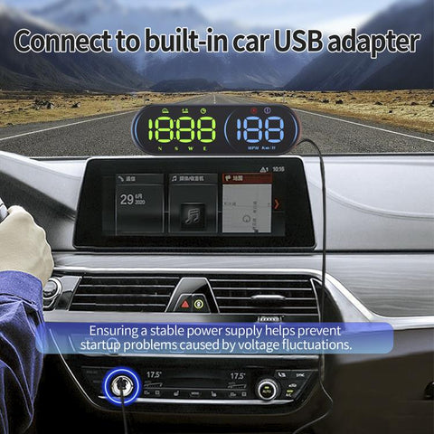G26 Car GPS Display Head-Up Display Speedometer with Suction Cup Holder, G26