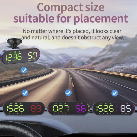 G26 Car GPS Display Head-Up Display Speedometer with Suction Cup Holder, G26