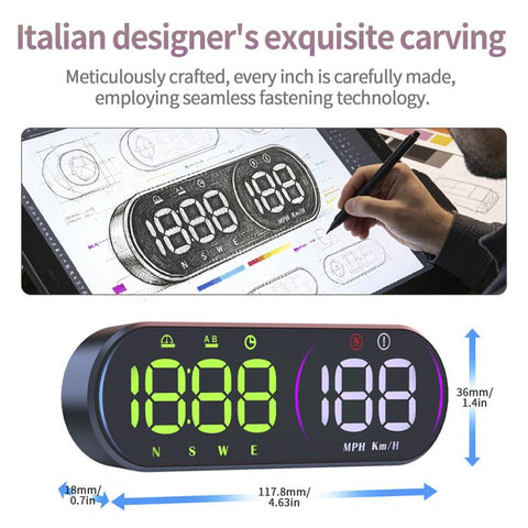 G26 Car GPS Display Head-Up Display Speedometer with Suction Cup Holder, G26