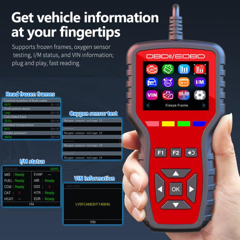 K2 Car OBDII Diagnostic Tool Smart Engine Fault Detector HUD, K2