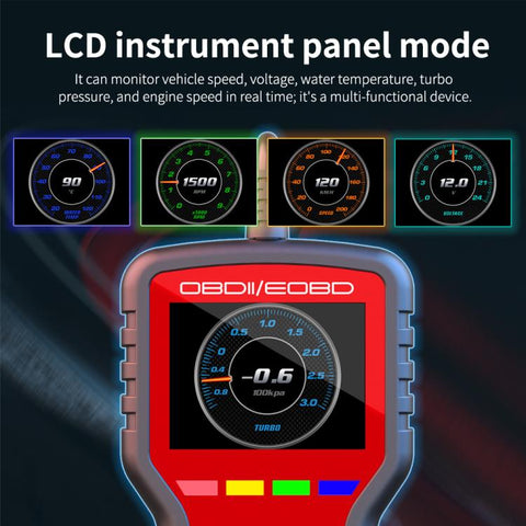 K2 Car OBDII Diagnostic Tool Smart Engine Fault Detector HUD, K2