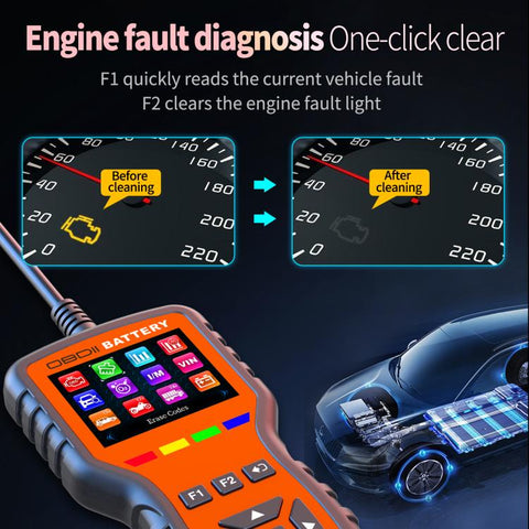 K2 Pro 2 in 1 Car OBDII Diagnostic Tool Battery Tester, K2 Pro
