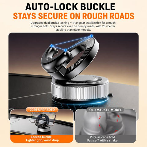 F9 Vacuum Suction Cup Phone Car Mount For Navigation Desktop Use, Basic Model, Parking Number Plate