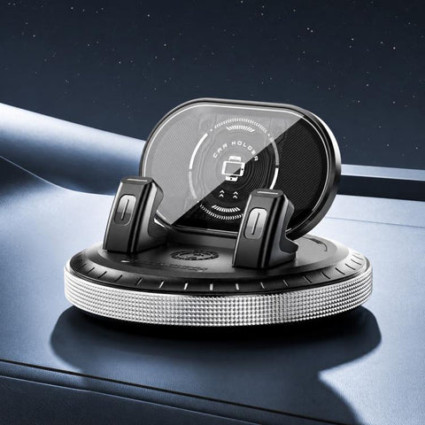 D5 Vacuum Suction Rotating Base Car Center Console Phone Mount