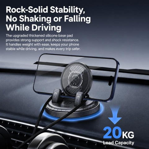 D7 Self-adhesive Rotating Base Car Center Console Phone Mount