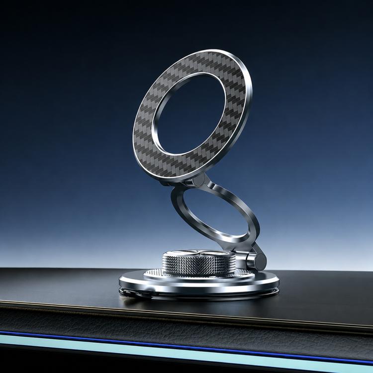 P7 360-Degree Rotating Ring Carbon Fiber Texture Alloy Magnetic Phone Holder