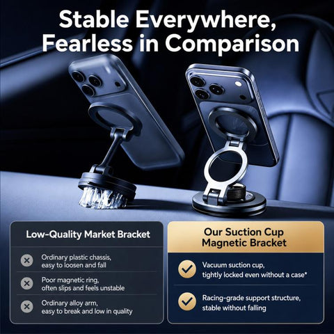 P7 360-Degree Rotating Ring Carbon Fiber Texture Alloy Magnetic Phone Holder