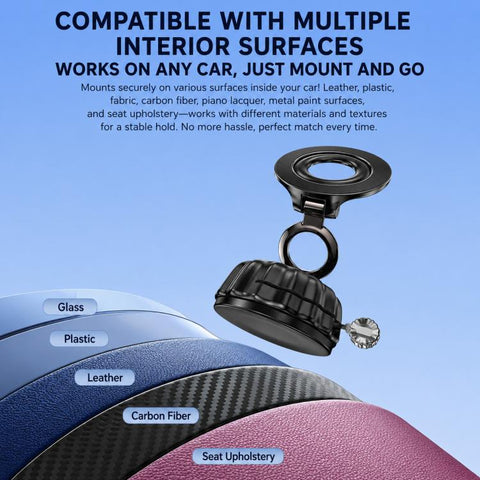 S21 Vacuum Suction Cup Magnetic Car Phone Holder Universal Car Navigation Mount
