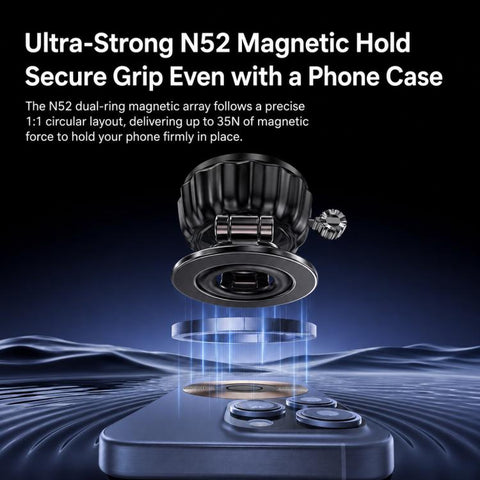 S21 Vacuum Suction Cup Magnetic Car Phone Holder Universal Car Navigation Mount