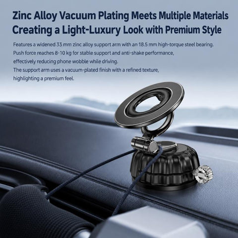 S21 Vacuum Suction Cup Magnetic Car Phone Holder Universal Car Navigation Mount