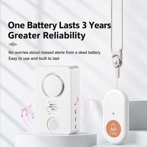 XY-805 Adjustable Volume Wireless Waterproof Doorbell Elderly Call Device, 1 Transmitter + 1 Receiver, 1 Transmitter + 2 Receiver, 2 Transmitter + 1 Receiver