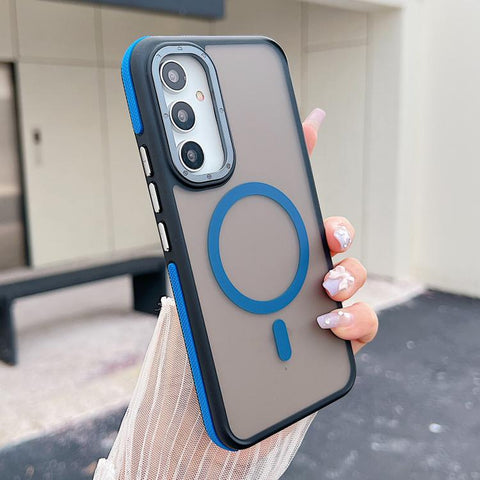 Dual Color Skin Feel Magnetic Phone Case, For Galaxy A55 5G, For Galaxy S23 Ultra 5G