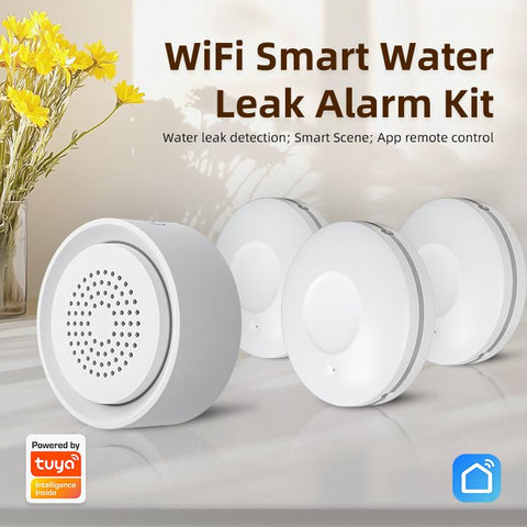 NEO NAS-AB03W1 WS09W3 WiFi Smart Water Leak Alarm Kit