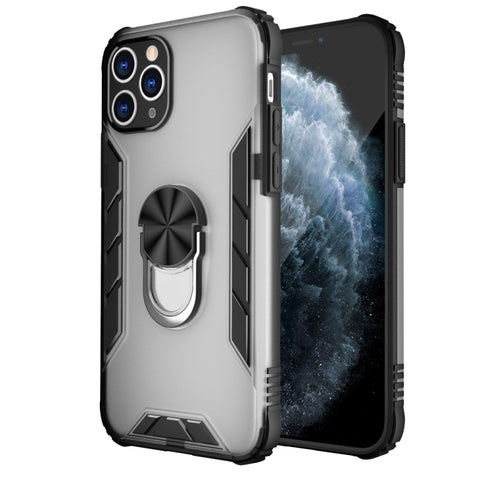 Magnetic Frosted PC + Matte TPU Shockproof Case with Ring Holder, For iPhone 11 Pro, For iPhone 11, For iPhone 11 Pro Max, For iPhone XS / X, For iPhone XS Max, For iPhone XR, For Samsung Galaxy Note20, For Samsung Galaxy Note20 Ultra
