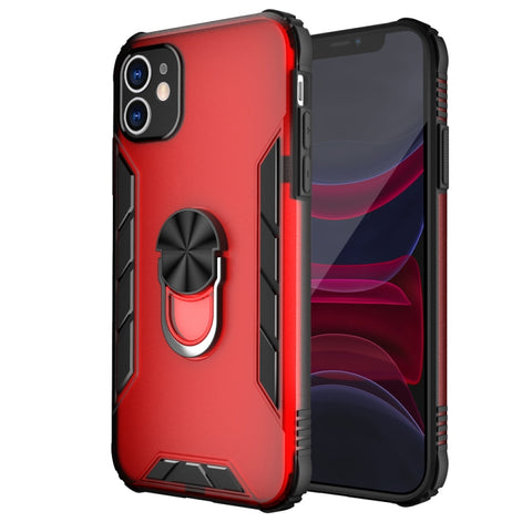 Magnetic Frosted PC + Matte TPU Shockproof Case with Ring Holder, For iPhone 11 Pro, For iPhone 11, For iPhone 11 Pro Max, For iPhone XS / X, For iPhone XS Max, For iPhone XR, For Samsung Galaxy Note20, For Samsung Galaxy Note20 Ultra
