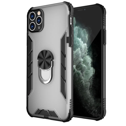 Magnetic Frosted PC + Matte TPU Shockproof Case with Ring Holder, For iPhone 11 Pro, For iPhone 11, For iPhone 11 Pro Max, For iPhone XS / X, For iPhone XS Max, For iPhone XR, For Samsung Galaxy Note20, For Samsung Galaxy Note20 Ultra