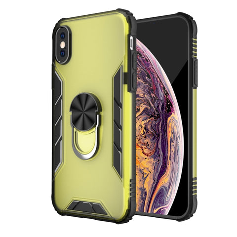 Magnetic Frosted PC + Matte TPU Shockproof Case with Ring Holder, For iPhone 11 Pro, For iPhone 11, For iPhone 11 Pro Max, For iPhone XS / X, For iPhone XS Max, For iPhone XR, For Samsung Galaxy Note20, For Samsung Galaxy Note20 Ultra