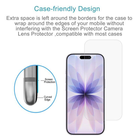 50pcs 0.18mm High Aluminum Tempered Glass Film, For iPhone 18, For iPhone 18 Pro, For iPhone 18 Pro Max
