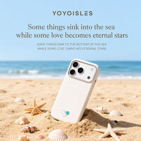 YOYOISLES Heart Island Series Electroplated PC Hybrid PU Phone Case, For iPhone 18 Pro / 17 Pro, For iPhone 18 Pro Max / 17 Pro Max