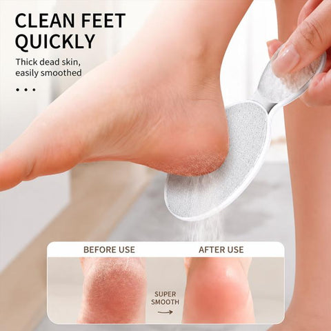 Nano Glass Foot File Manual Pedicure Foot Scrubber for Dead Skin, Rough Dry Feet