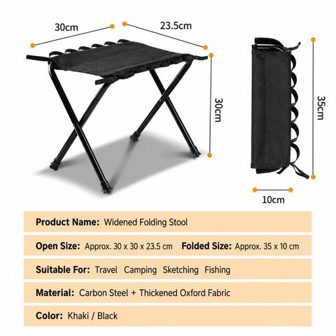 Outdoor Camping Fishing Chairs Portable Folding Storage Stool