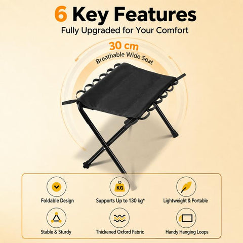 Outdoor Camping Fishing Chairs Portable Folding Storage Stool