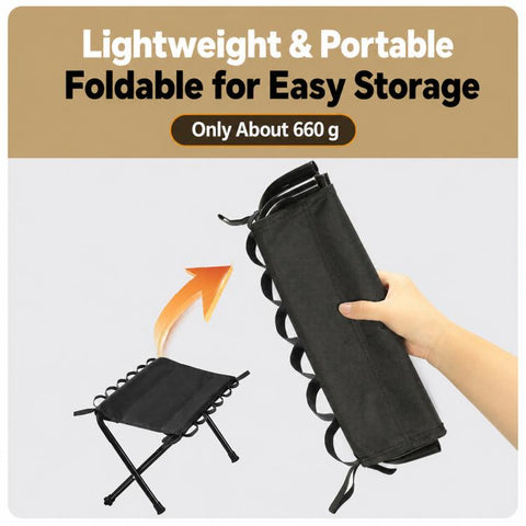 Outdoor Camping Fishing Chairs Portable Folding Storage Stool
