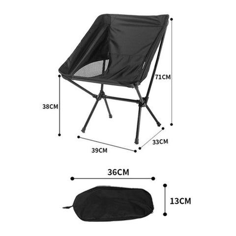 Outdoor Camping Space Chair Folding Moon Chair Travel Gear