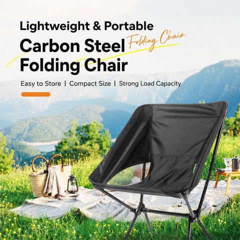 Outdoor Camping Space Chair Folding Moon Chair Travel Gear