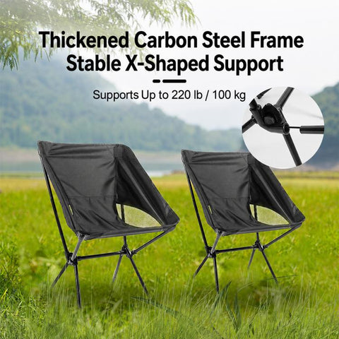 Outdoor Camping Space Chair Folding Moon Chair Travel Gear