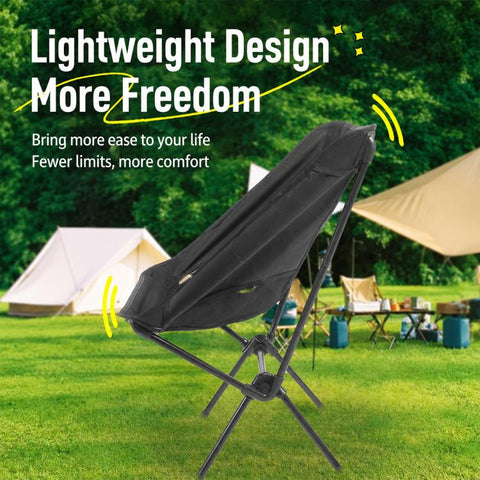 Outdoor Camping Space Chair Folding Moon Chair Travel Gear