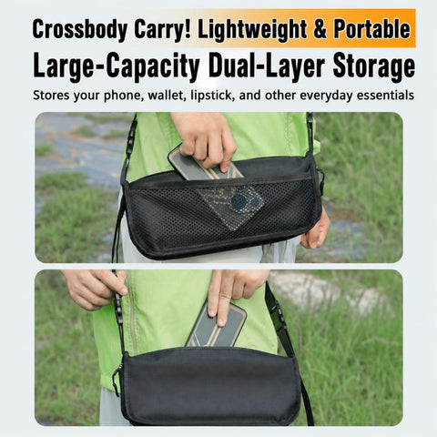 Outdoor Camping Foldable Stool Portable Crossbody Carry Bag